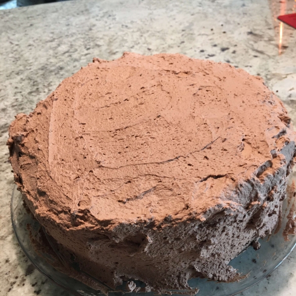 Food Processor Chocolate Whipped Cream Frosting