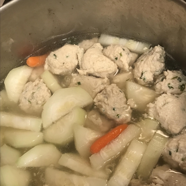 Winter Melon Meatball Soup