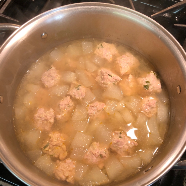 Winter Melon Meatball Soup