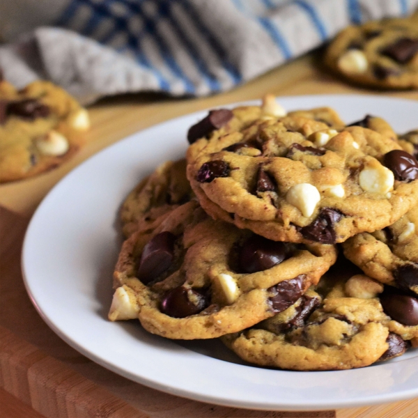 Triple Chocolate Chunk Cookies