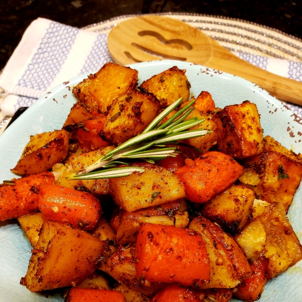 Roasted Potatoes and Carrots