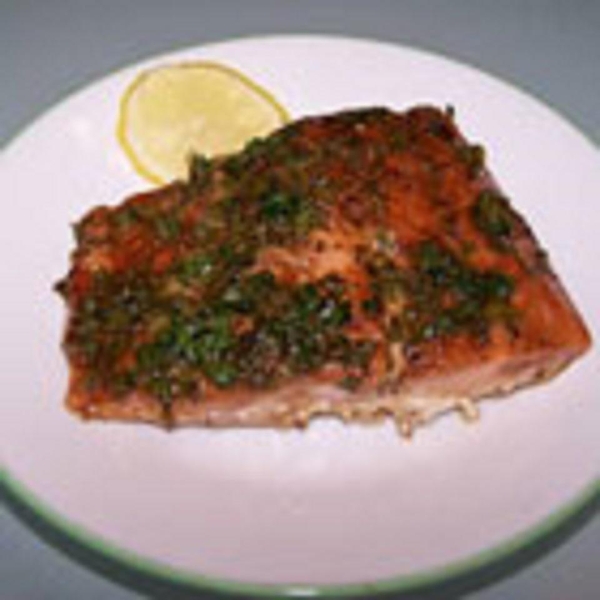 Simple Salmon with Balsamic Sauce