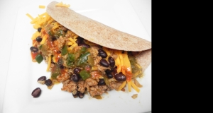 Mexican Black Bean and Turkey Wraps