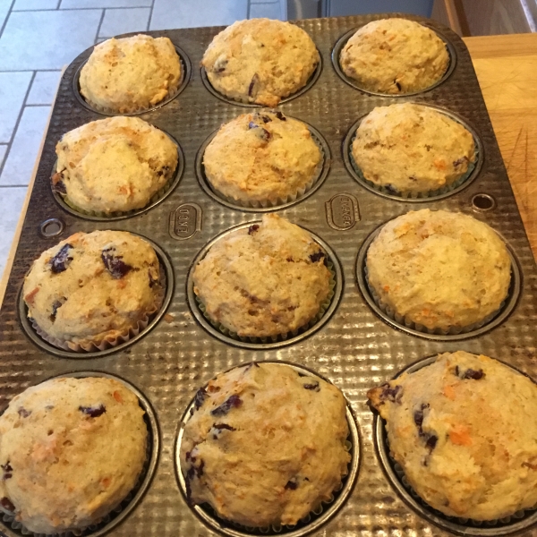 Carrot and Cranberry Muffins