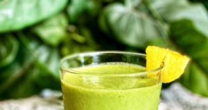 Frozen Pineapple and Spinach Smoothie