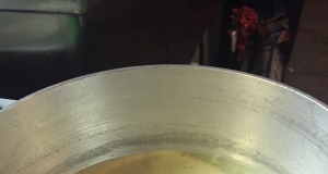 Garlic Soup with Crispy Prosciutto