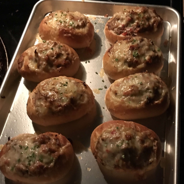 Baked Philly Cheesesteak Sliders