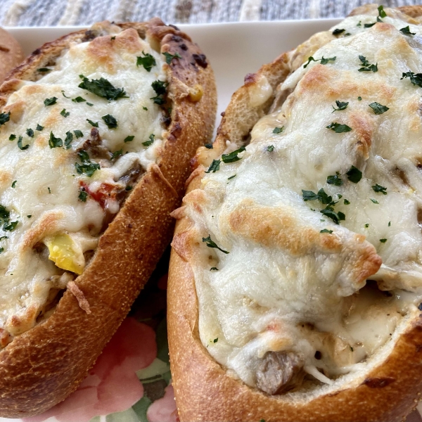 Baked Philly Cheesesteak Sliders