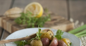Potato Salad with Quick Preserved Lemon and Arugula