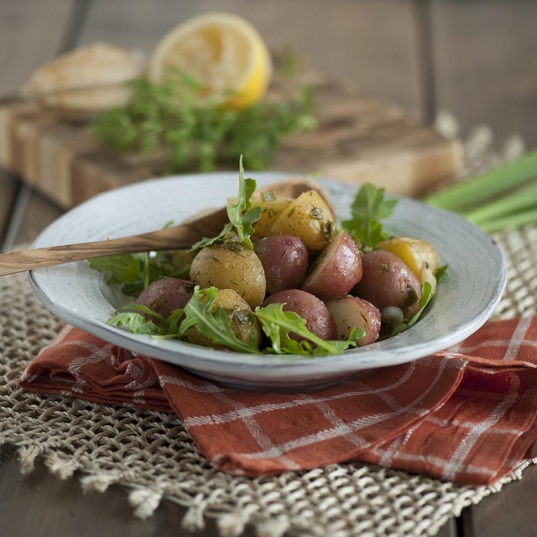 Potato Salad with Quick Preserved Lemon and Arugula