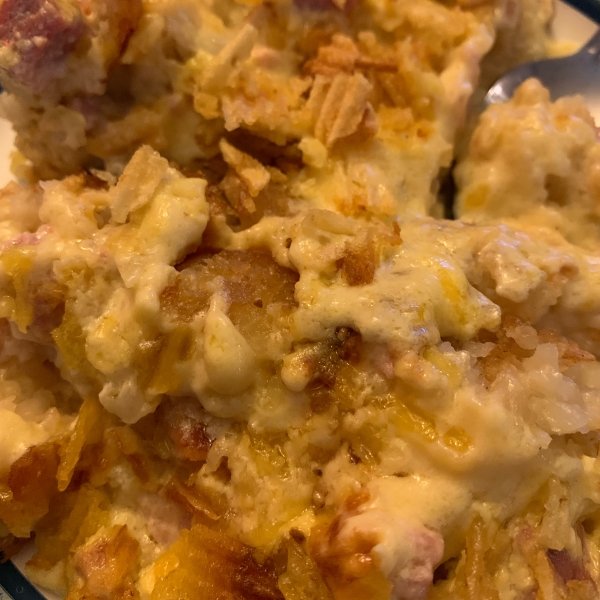 Cheesy Ham Potato Bake