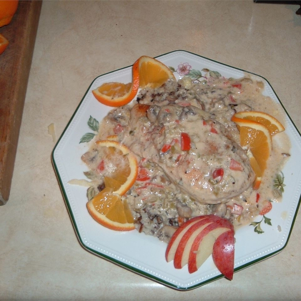 Celery Wine Baked Chicken