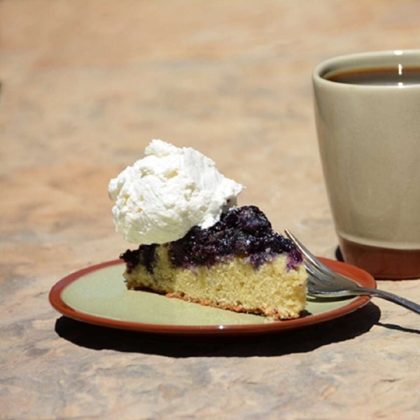 Blueberry Cornmeal Upside-Down Cake