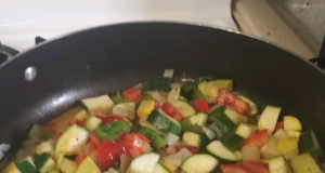 Tomato Zucchini Squash Skillet