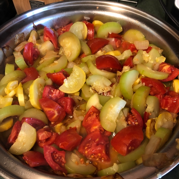 Tomato Zucchini Squash Skillet