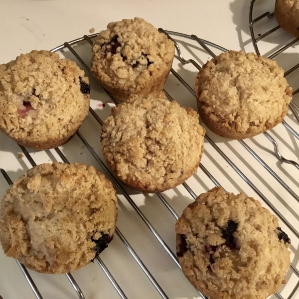 Sour Cream Blueberry Muffins