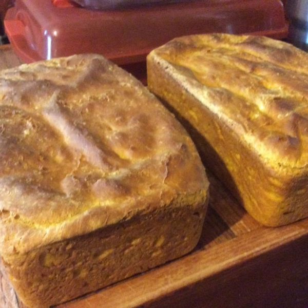Pumpkin Yeast Bread Loaves