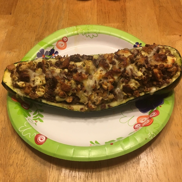 Slow Cooker Stuffed Zucchini