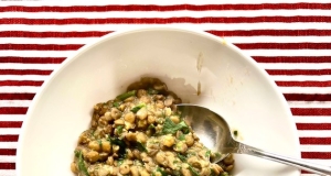 Syrian-Style Lentil and Spinach Soup