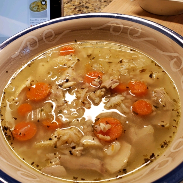 Tarragon Chicken and Rice Soup