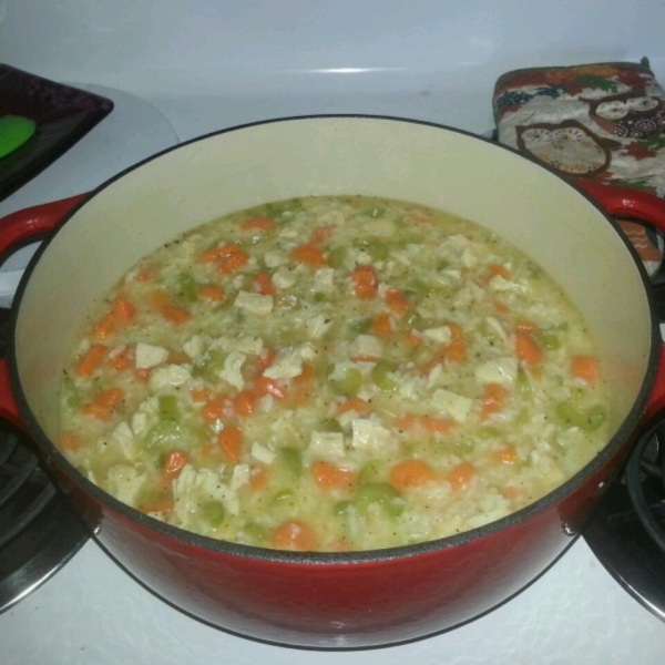 Tarragon Chicken and Rice Soup