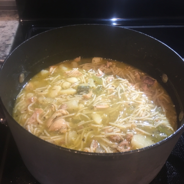 Tarragon Chicken and Rice Soup