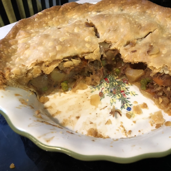 Pot Pie with Leftover Pot Roast and Vegetables