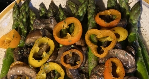 Roasted Asparagus and Mushrooms