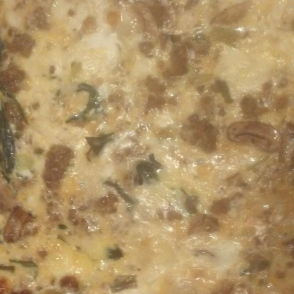 Crustless Spinach and Mushroom Quiche