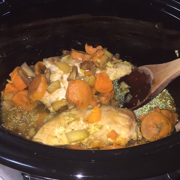 Paleo Chicken with Apple and Sweet Potato