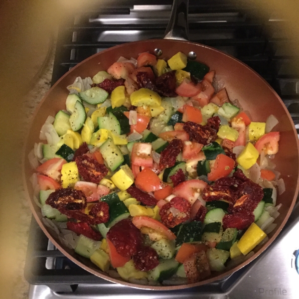 Tomato Zucchini Squash Skillet