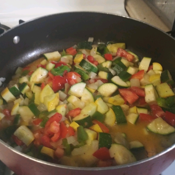 Tomato Zucchini Squash Skillet