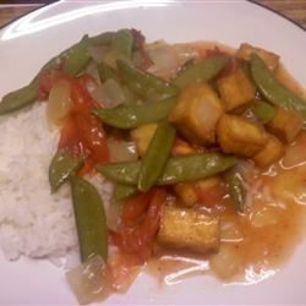 Braised Green Beans with Fried Tofu