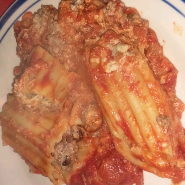 Meat Filled Manicotti