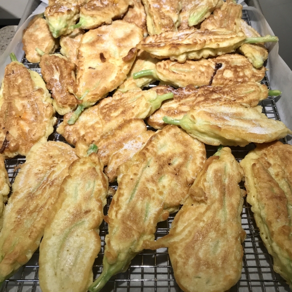 Crispy Zucchini or Pumpkin Blossoms