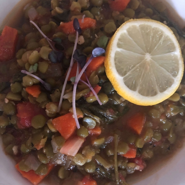 Lemony Lentils with Kale
