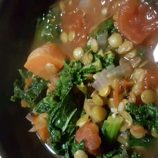 Lemony Lentils with Kale