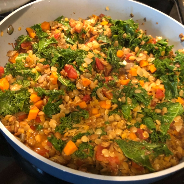 Lemony Lentils with Kale