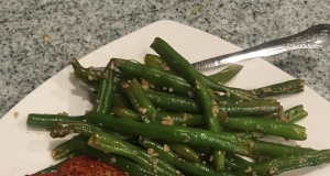 Carrie's Salmon with Purple Pureed Potatoes and French Green Beans