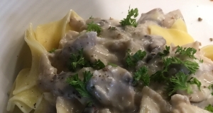 Halibut Stroganoff