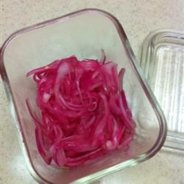 Pickled Grilled Red Onions