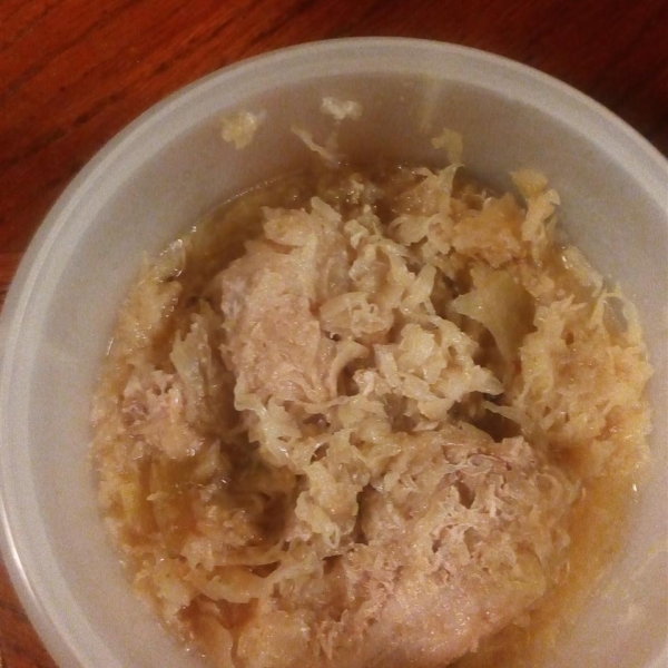 Slow Cooker Pork Chops and Sauerkraut