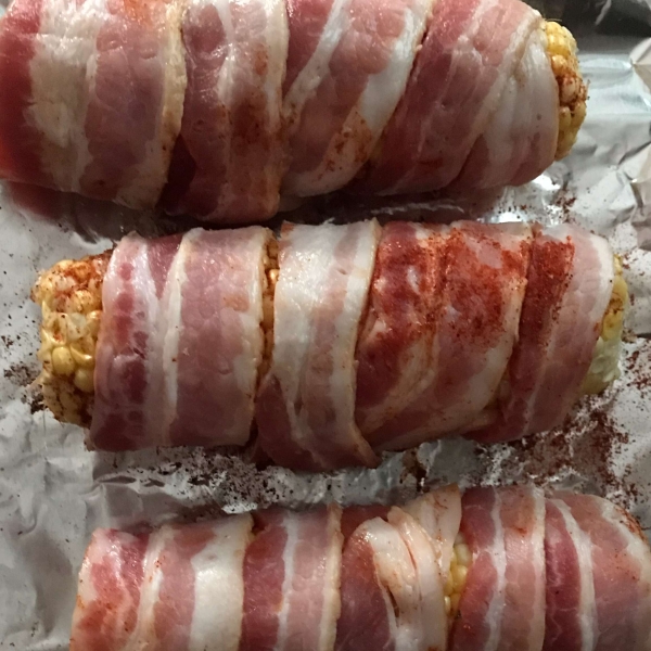 Grilled Bacon-Wrapped Corn on the Cob