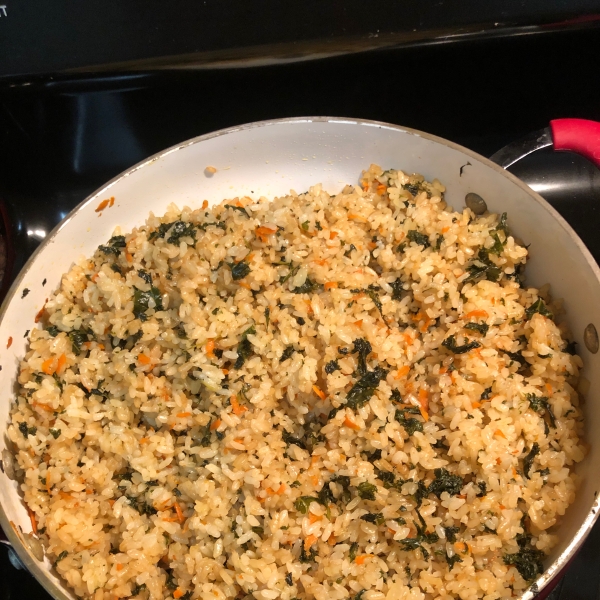 Sauteed Rice with Kale