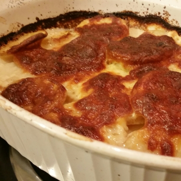 Three Cheese Garlic Scalloped Potatoes