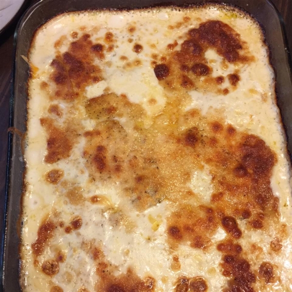 Three Cheese Garlic Scalloped Potatoes