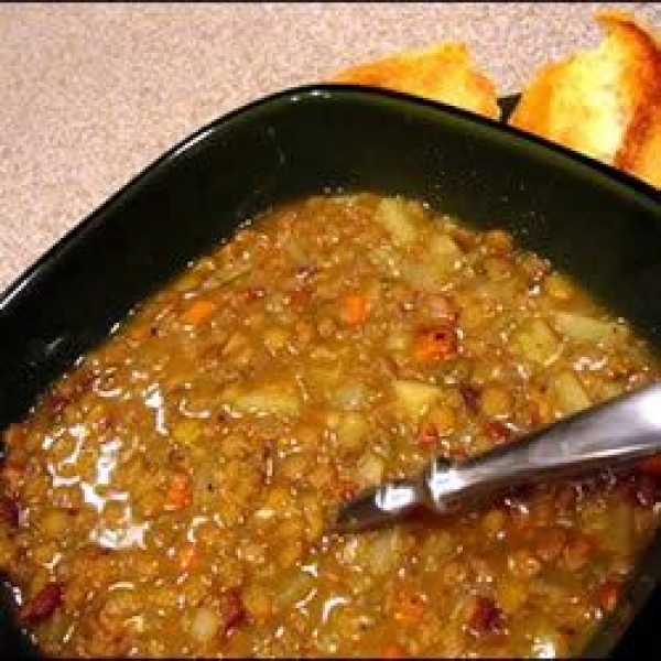 Beer and Maple Lentil Stew