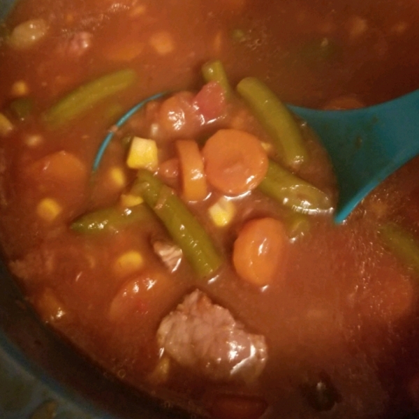 Slow Cooker Beef Vegetable Soup