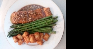 Baked Bourbon and Brown Sugar Salmon Nuggets