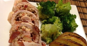 Pancetta Wrapped Stuffed Chicken Breasts
